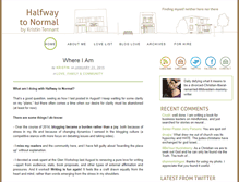 Tablet Screenshot of halfwaytonormal.com